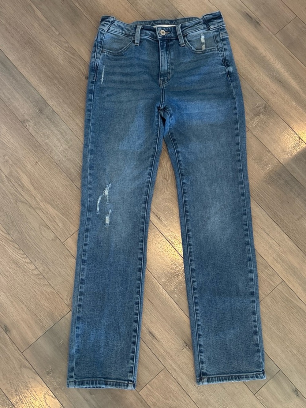 KanCan Medium Blue Straight-Leg Jeans